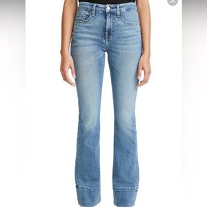 Jen7 by 7 for All Mankind High Hem Slim Bootcut Jeans in Vintage Cove, size 6